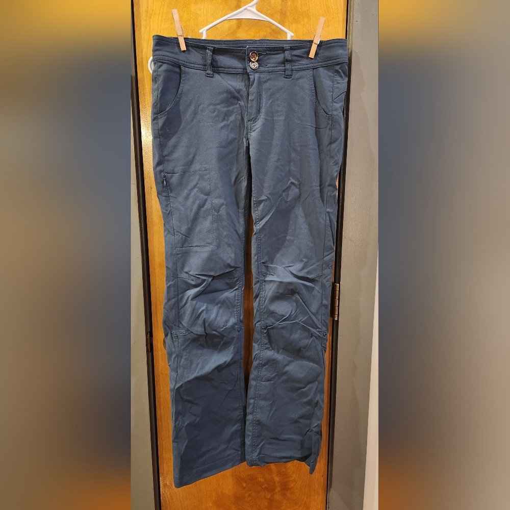 Women's Prana Halle Hiking Pants Teal Size 4 regular inseam